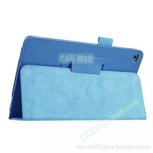 Logo Branding Free Flip Stand Leather Tablet Cover for iPad Mini 4 Case